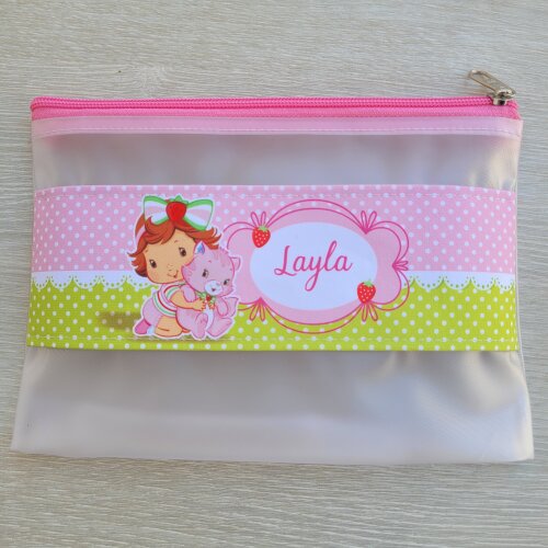 Estojo Necessarie higiene dental Moranguinho Personalizado