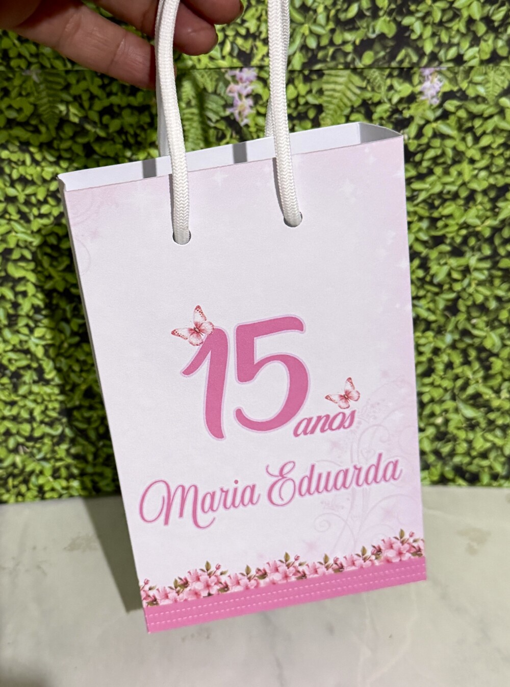 Sacolinha P 15 ANOS TAMANHO 10X16 / lembrancinha de festa / JÁ C