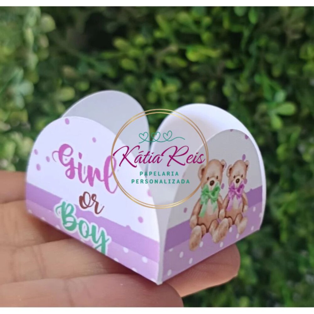 50 FORMINHAS DE DOCINHO OU BRIGADEIRO CHÁ REVELAÇÃO VERDE E LI