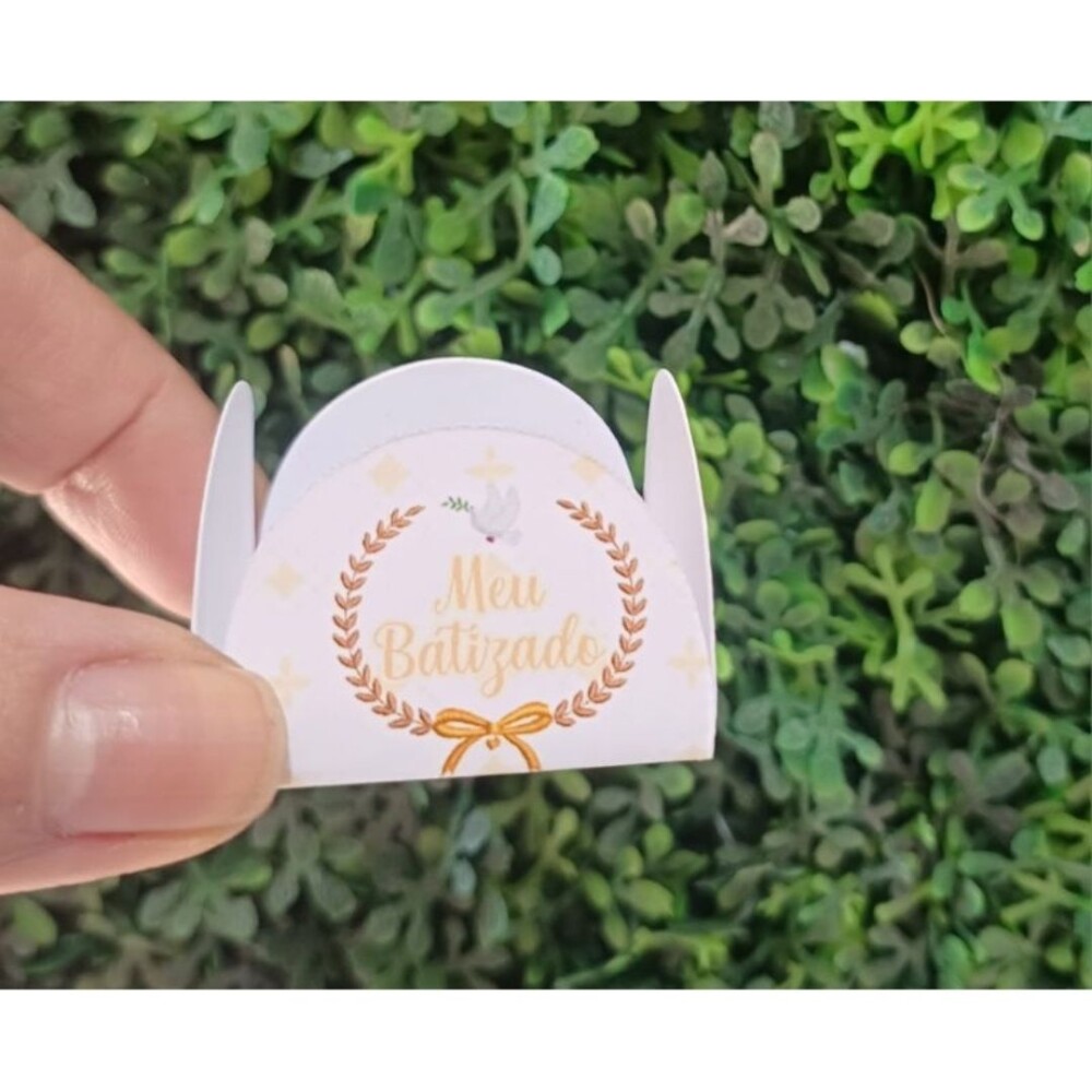 50 FORMINHAS DE DOCINHO OU BRIGADEIRO Batizado / SEM PERSONALIZA?