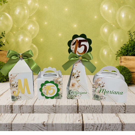 Kit Caixinhas 15 Anos / Lembrancinha de Festa de 15 Anos / JÁ CO