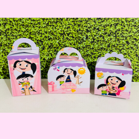 Kit Caixinhas Show da Luna Rosa /Lembrancinha de Festa Infantil /