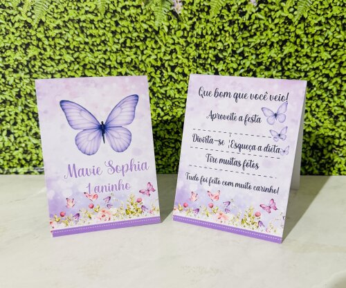 Plaquinha de agradecimento - Centro de mesa /Aniversário / Festa
