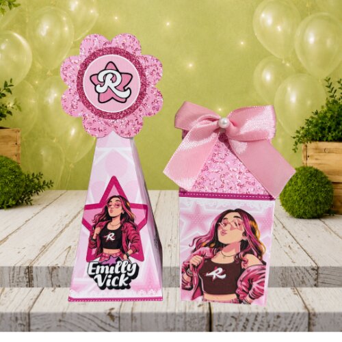 Kit Caixinhas Emily Vick / Clube dos rosa /Lembrancinha de Festa