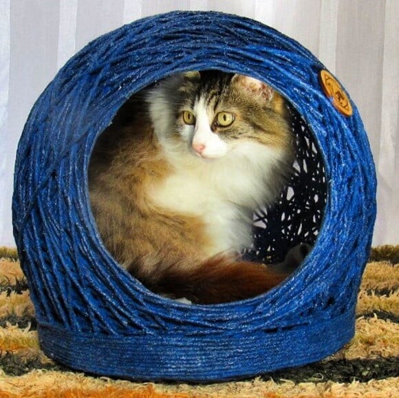 Toca Tamanho P em Barbante para Gatos até 6kg
