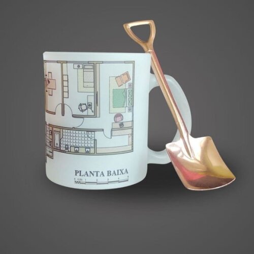 Caneca Planta Baixa Arquitetura