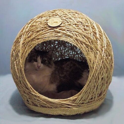 Toca em Sisal para Gatos e Cães Pequeno Porte