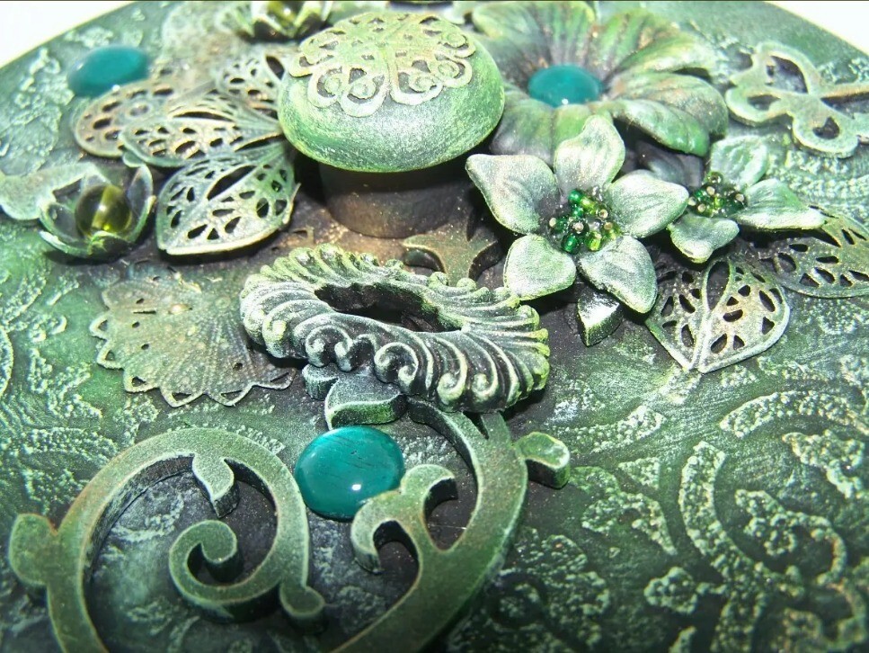 Caixa Decorativa Em Mdf - Técnica De Mixed Media