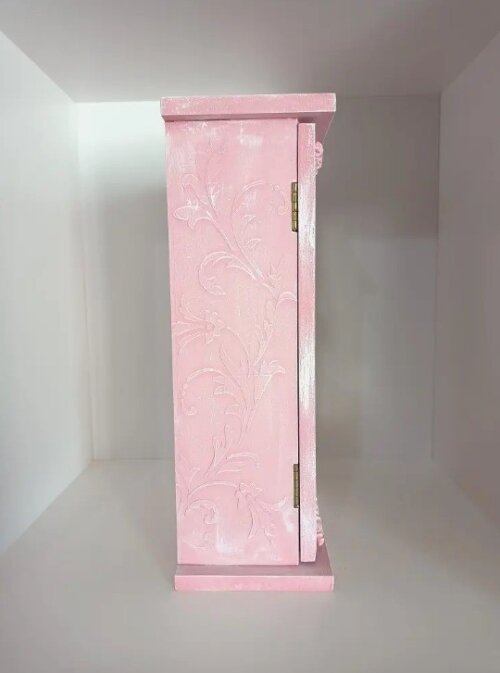 Porta-chaves Em Mdf - Tons De Cor-de-rosa
