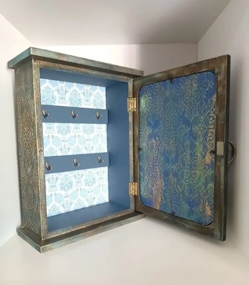 Porta-chaves Em Mdf - Tons De Verde