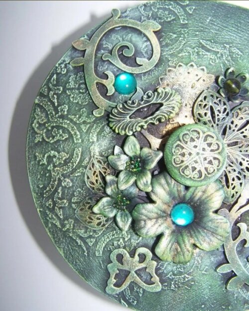 Caixa Decorativa Em Mdf - Técnica De Mixed Media
