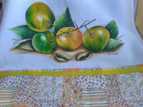 Pano de prato laranjas