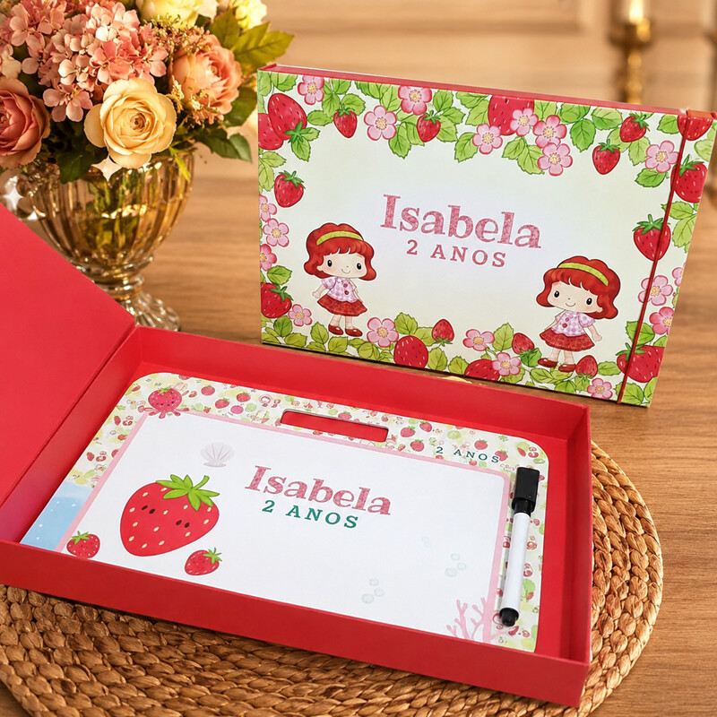 Maleta Cartonada Personalizada com Lousa Mágica Lembrancinha Inf