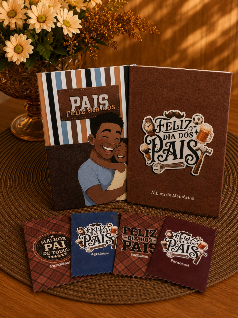 Álbum de Memórias Personalizado para o Dia dos Pais com Fotos