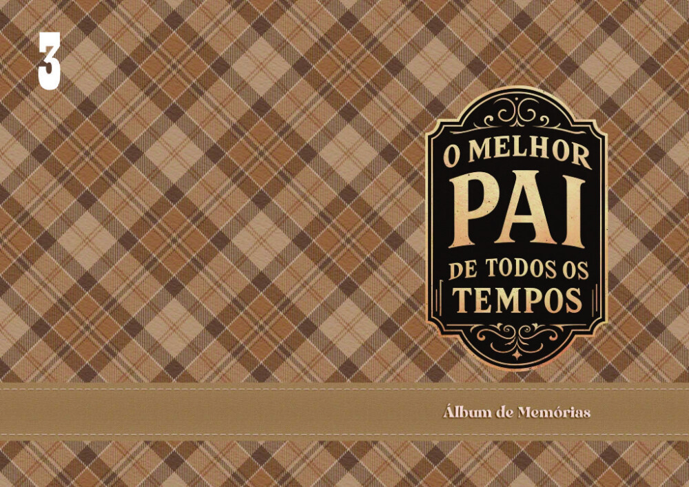 Álbum de Memórias Personalizado para o Dia dos Pais com Fotos