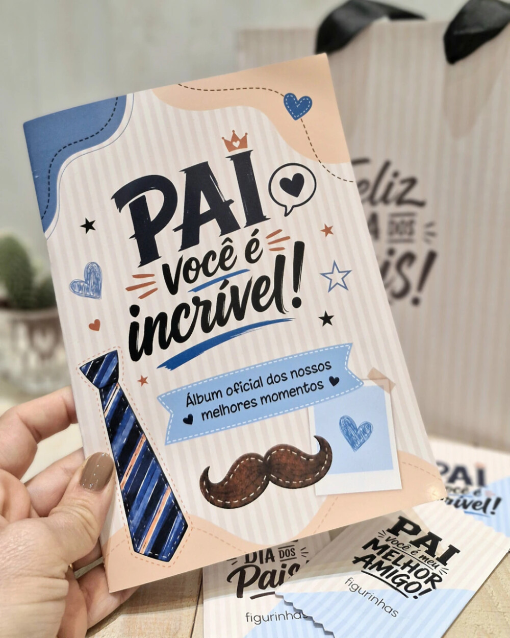Álbum de Memórias Personalizado para o Dia dos Pais com Fotos