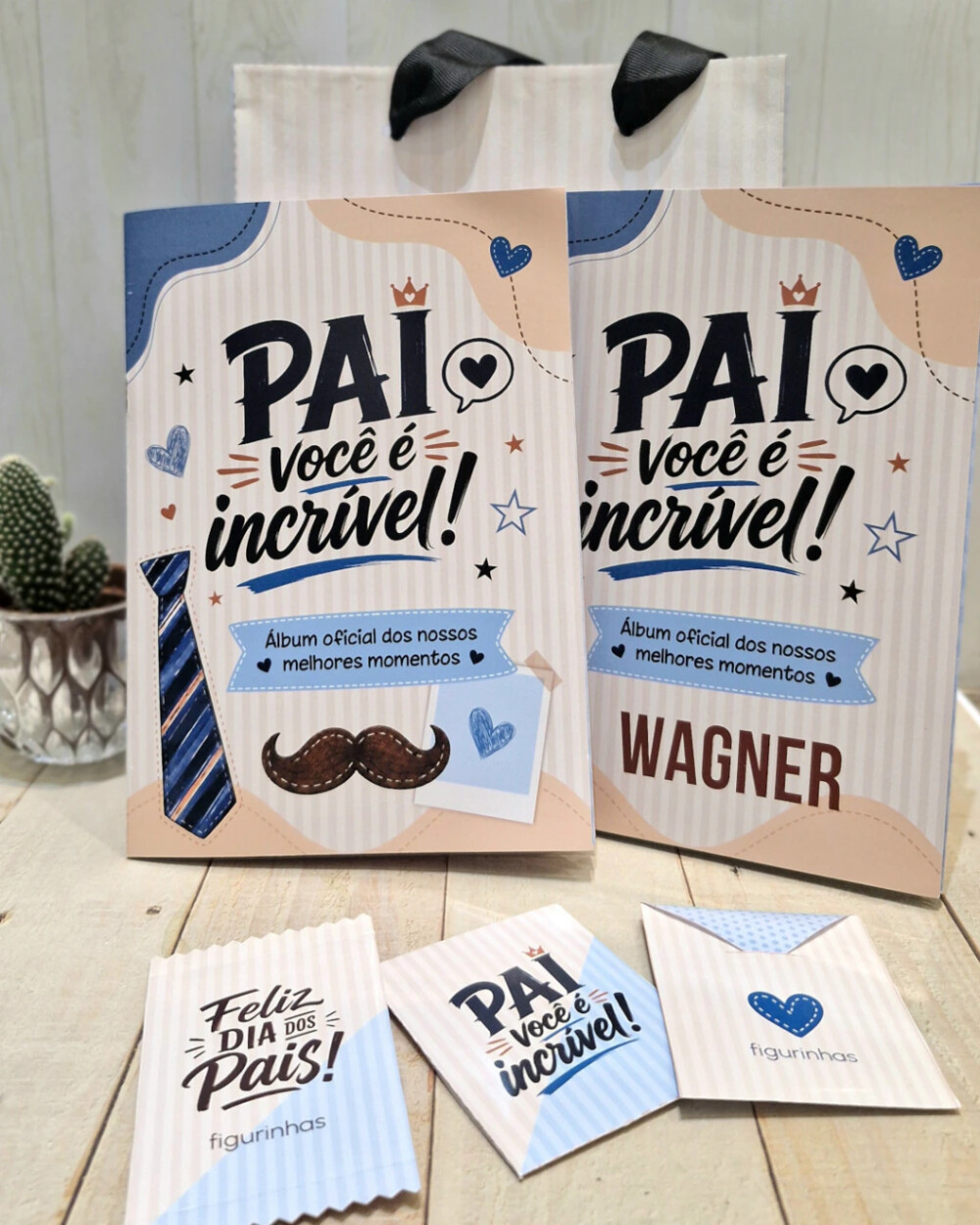 Álbum de Memórias Personalizado para o Dia dos Pais com Fotos