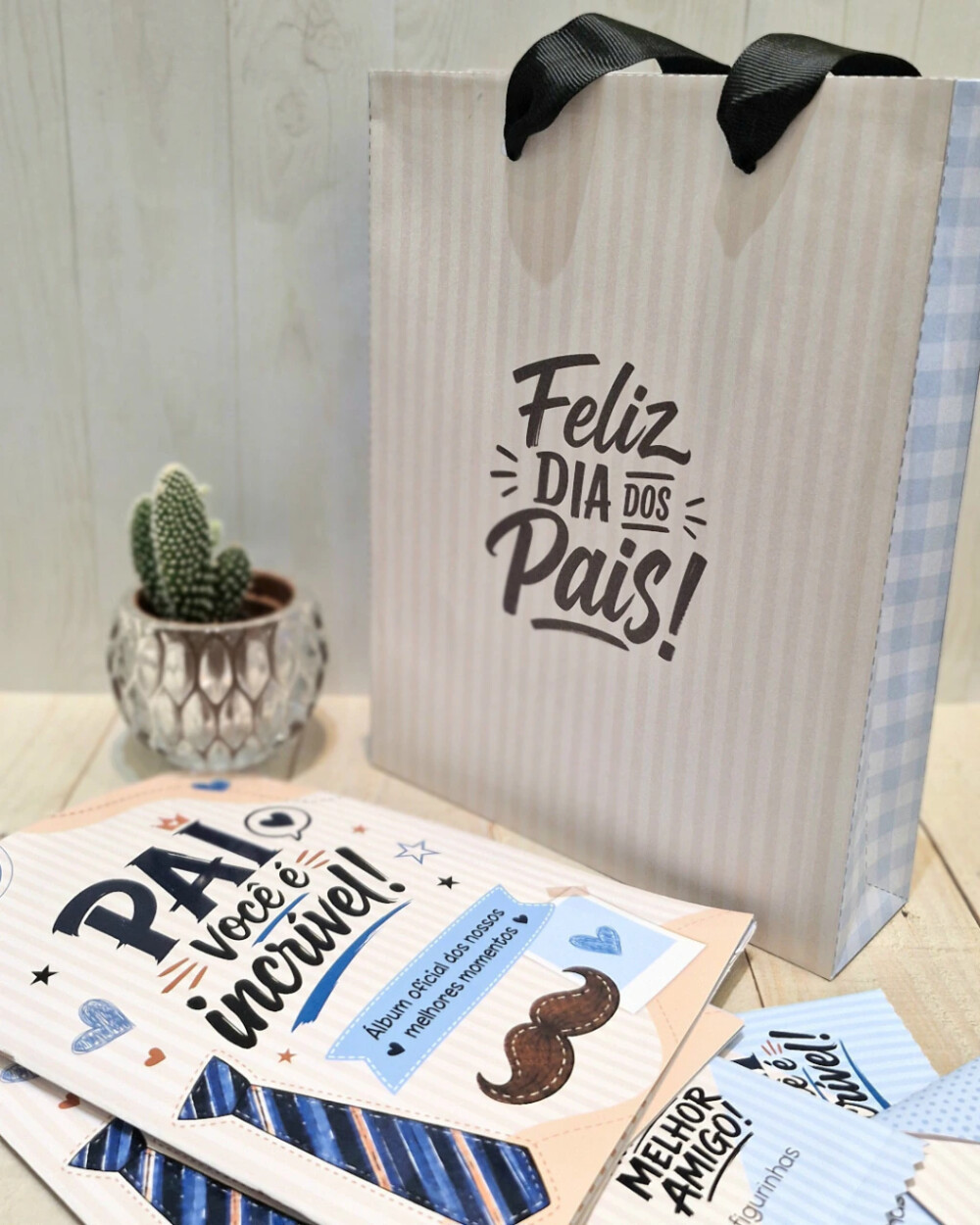 Álbum de Memórias Personalizado para o Dia dos Pais com Fotos