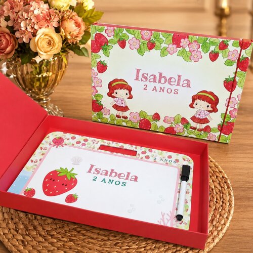 Maleta Cartonada Personalizada com Lousa Mágica Lembrancinha Inf