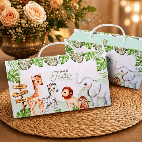 Maleta Personalizada Infantil em Cartonagem | Lembrancinha para festa infantil - Modelo 2