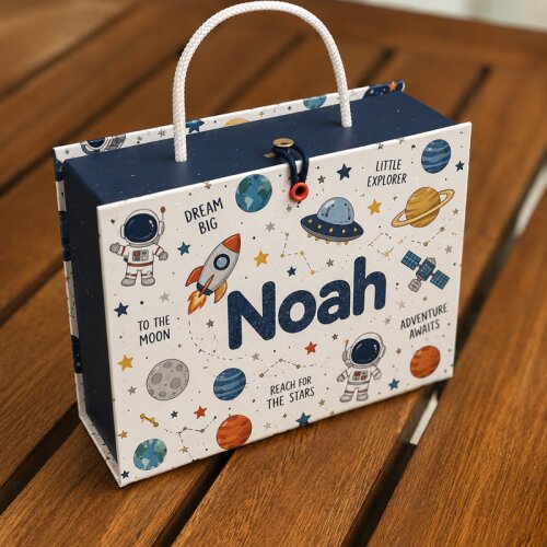 Maleta Personalizada Infantil em Cartonagem | Lembrancinha para festa infantil - Modelo 7