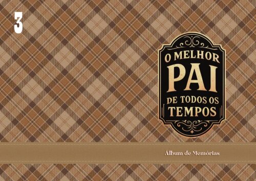 Álbum de Memórias Personalizado para o Dia dos Pais com Fotos