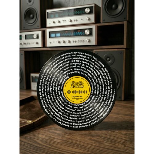 Placa Vinil personalizada/Spotify/mande sua música! Leia a descrição.