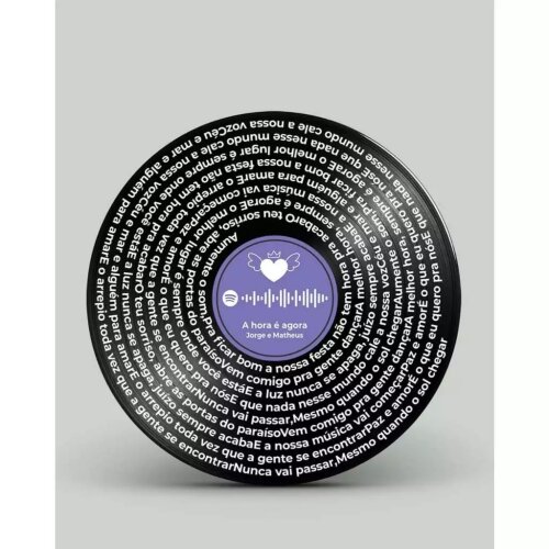 Placa Vinil personalizada/Spotify/mande sua música! Leia a descr