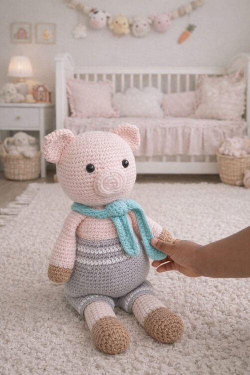 Tuc Tuc - Porquinho em Amigurumi