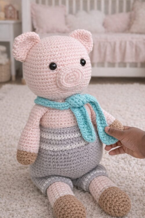 Tuc Tuc - Porquinho em Amigurumi