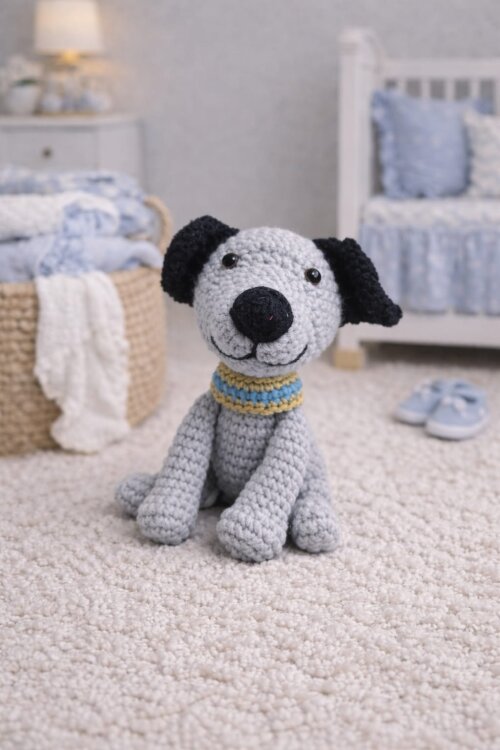 Croc - Cachorrinho em Amigurumi