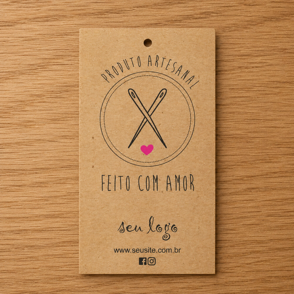 Tags Kraft Personalizadas - a partir de 30 unidades