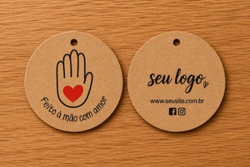 Tags Personalizadas | Embalagens, Presentes e Lembrancinhas - 5x5cm