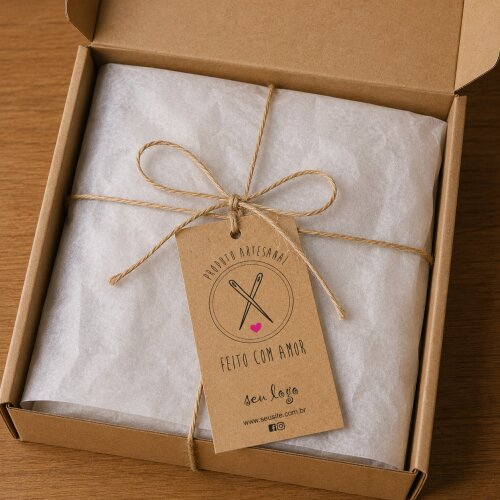 Tags Kraft Personalizadas - a partir de 30 unidades