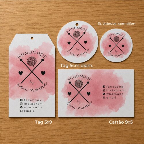 Kit para artesanato - Cartões, tags e etiquetas