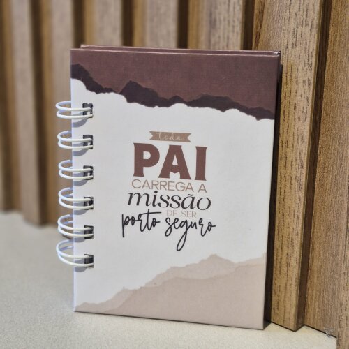 Mini Caderno de Anotações Dia dos Pais