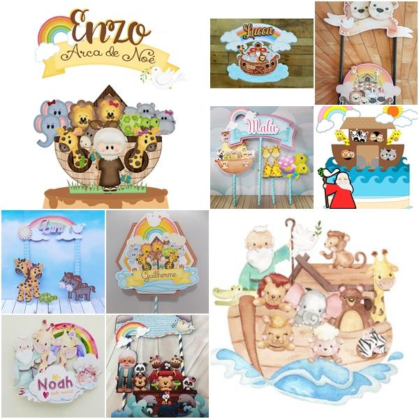 Arquivo de corte - Topo de Bolo Arca de Noé