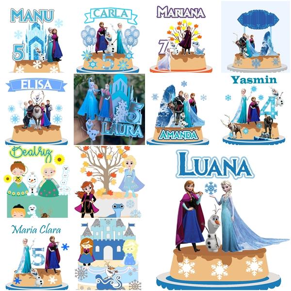 Arquivo de corte  Topo de Bolo Frozen