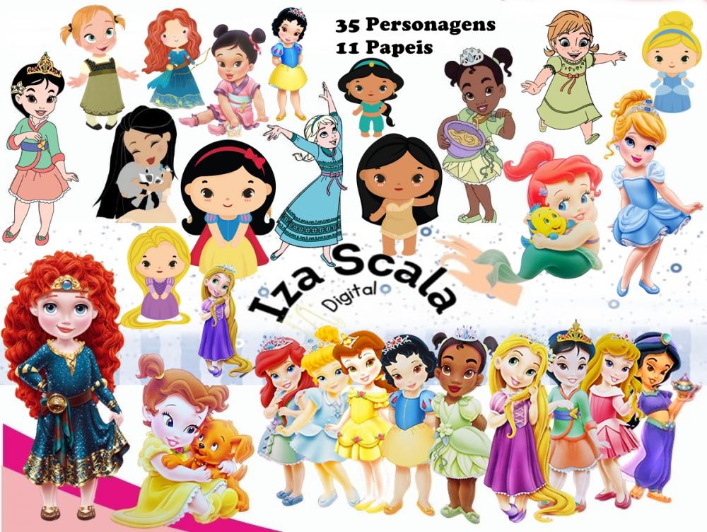 Kit Digital Princesas Baby