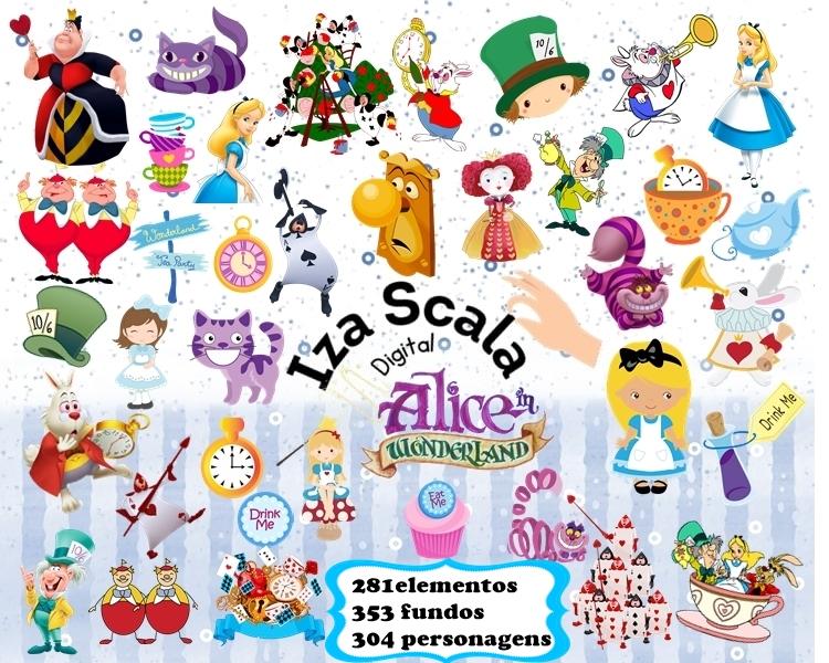 Kit Digital Alice no país das maravilhas