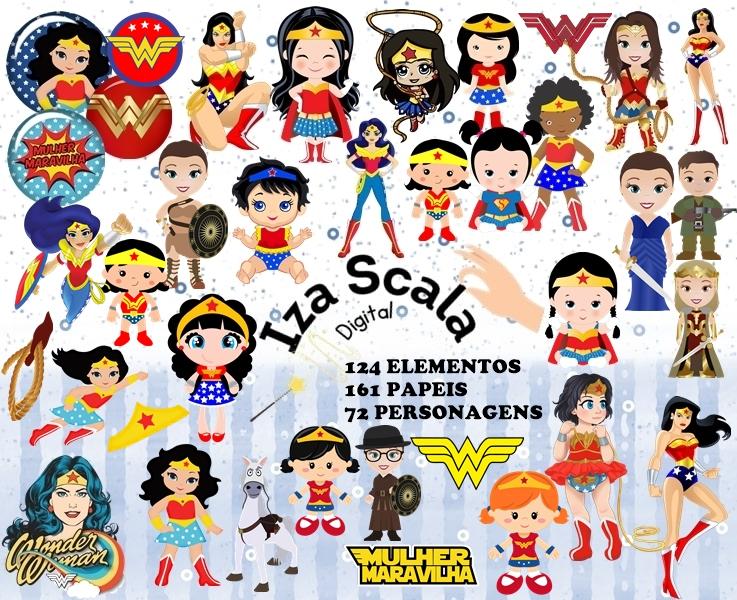 Kit Digital Mulher Maravilha