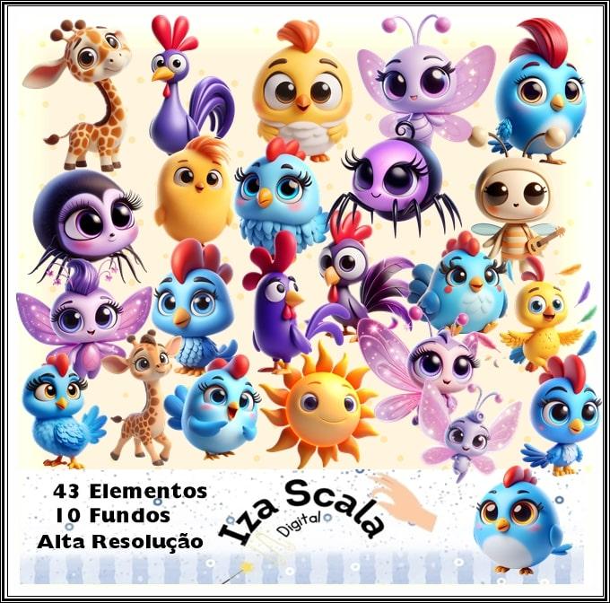 Kit Digital Galinha Pintadinha - IA