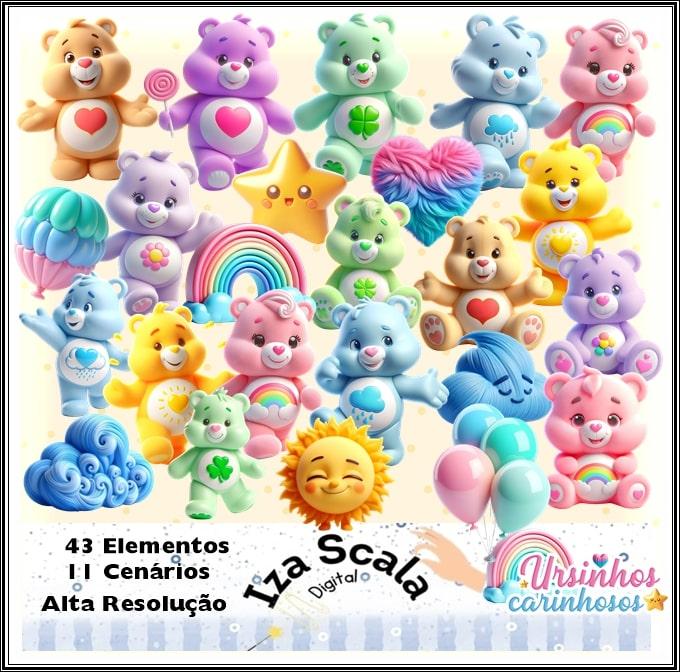 Kit Digital Ursinhos Carinhosos - IA