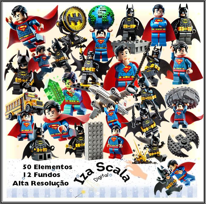 Kit Digital Batman vs Superman Lego - IA