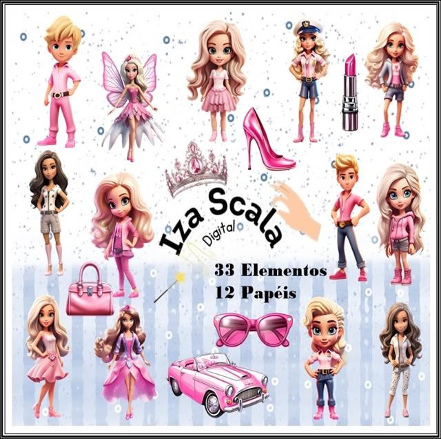 Kit Digital Barbie Cute