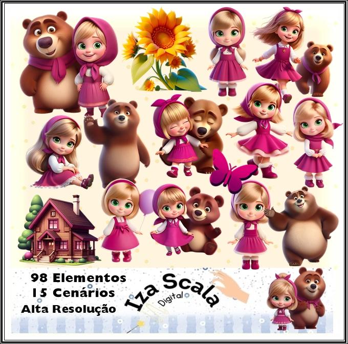 Kit Digital Masha e o Urso - IA