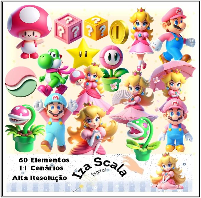Kit Digital Princesa Peach - IA