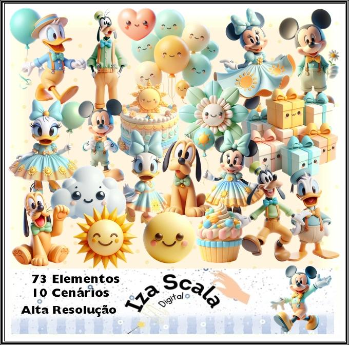Kit Digital 365 Sorrisos do Mickey - IA