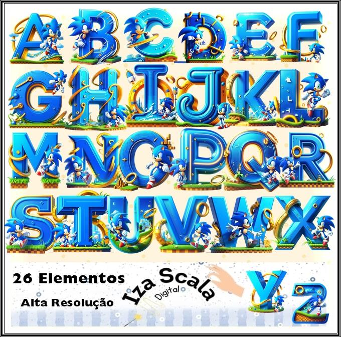 Kit Digital Sonic Alfabeto - IA