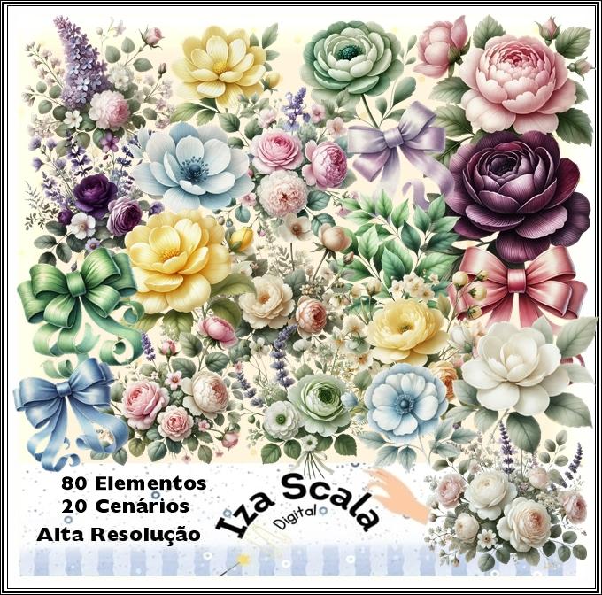Kit Digital Floral - IA